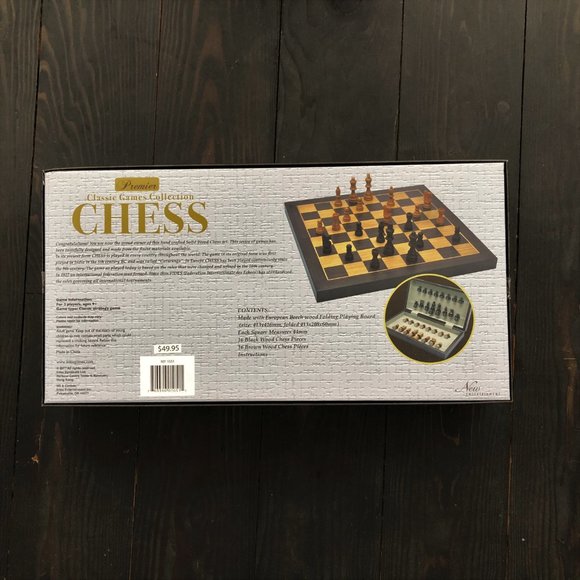 Premier Chess Board Game - Solid Wood Chess Set (NEW) - Picture 15 of 15
